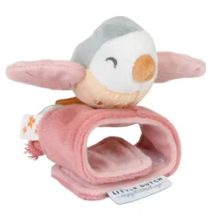 Pulsera sonajero de peluche Pajarito - Little Dutch