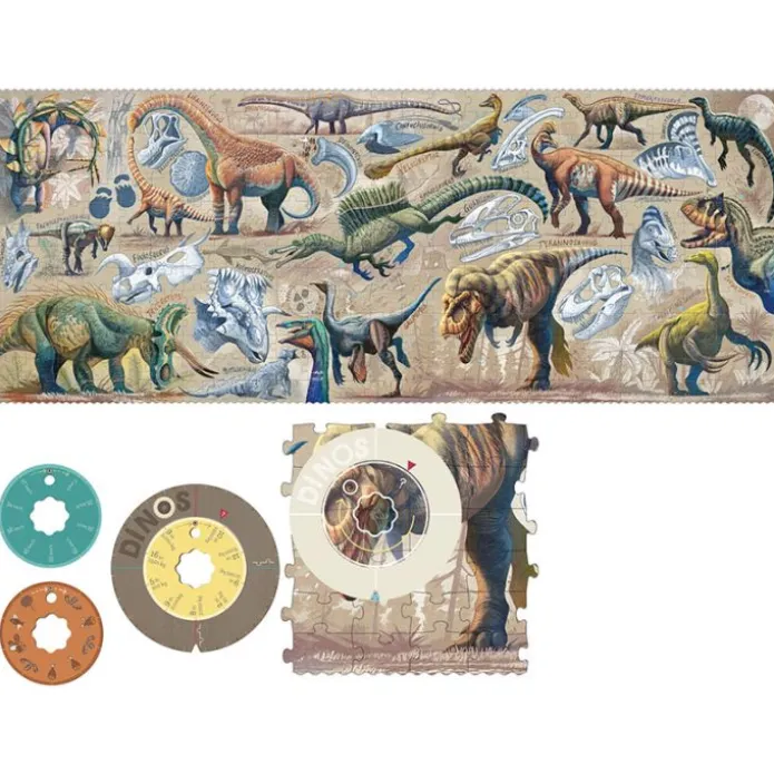 Puzle con datos curiosos Dinosaurios 350 piezas - Londji