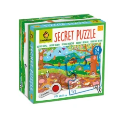 Puzle con lupa Secreto Arriba y abajo 24 piezas - Ludattica