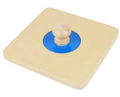Puzle de madera círculo pequeño azul - Montessori