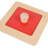 Puzle de madera cuadrado rojo - Montessori