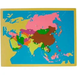 Puzle de madera de Asia - Montessori