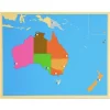 Puzle de madera de Australia - Montessori