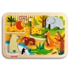 Puzle de madera encajable Chunky Zoo - Janod
