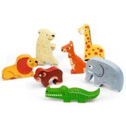 Puzle de madera encajable Chunky Zoo - Janod