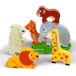 Puzle de madera encajable Chunky Zoo - Janod