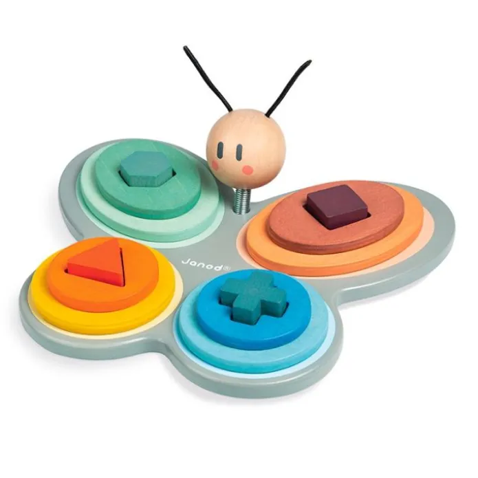 Puzle de madera encajable Mariposa Sweet Cocoon - Janod