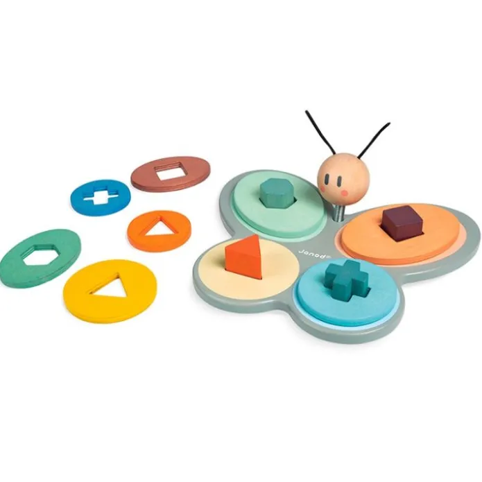 Puzle de madera encajable Mariposa Sweet Cocoon - Janod