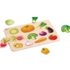 Puzle de madera encajable 11 verduras - Classic World
