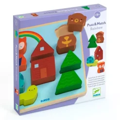 Puzle de madera encajable y bosque - Djeco