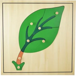 Puzle de madera hoja - Montessori