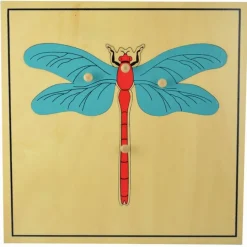 Puzle de madera libélula - Montessori