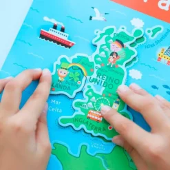 Puzle de madera mapa de Europa magnético 40 piezas - Janod