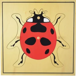 Puzle de madera mariquita - Montessori