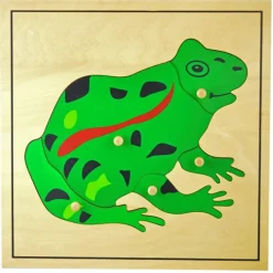 Puzle de madera rana - Montessori