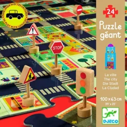 Puzle gigante La ciudad 24 piezas - Djeco