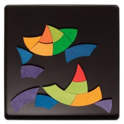 Puzle magnético de madera círculo de colores - Grimm's