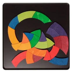 Puzle magnético de madera círculo de colores - Grimm's