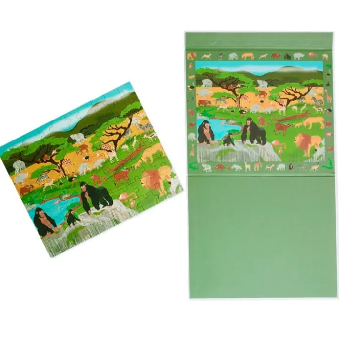 Puzle magnético Discovery Sabana 80 piezas - Scratch