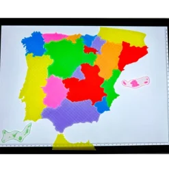 Puzle mapa comunidades de España translúcido 20 piezas - Sumando Momentos