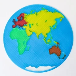 Puzle mapa del mundo planisferio translúcido - Sumando Momentos