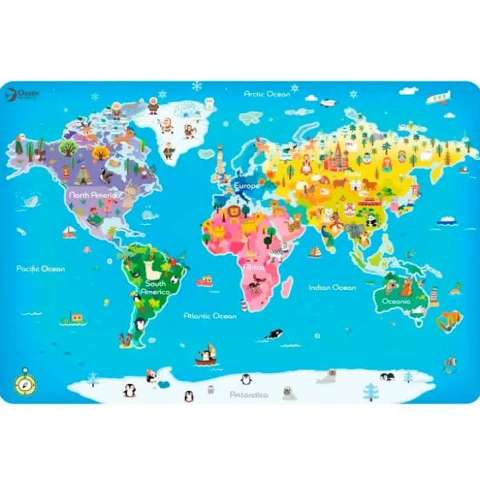 Puzle mapamundi 48 piezas - Classic World