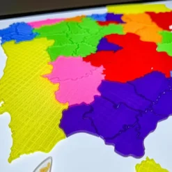 Puzle mapa provincias de España translúcido - Sumando Momentos