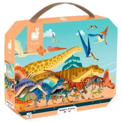 Puzle panorámico dinosaurios 100 piezas - Janod