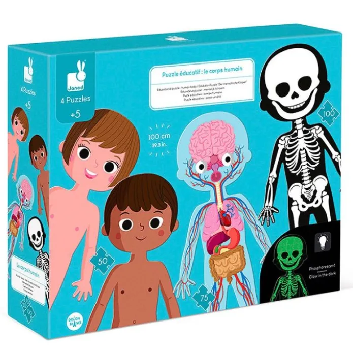 Puzles cuerpo humano 225 piezas - Janod