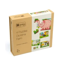 Puzles de madera Diorama Farm (4) - Andreu Toys