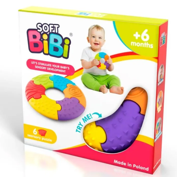 Puzle sensorial texturizado Círculo (6) - Soft BiBi