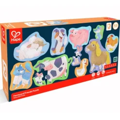 Puzles evolutivos Animales de la granja (10) - Hape