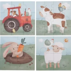 Puzles evolutivos Pequeña Granja (4) - Little Dutch