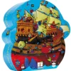 Puzle silueta Barco Pirata 54 piezas - Djeco
