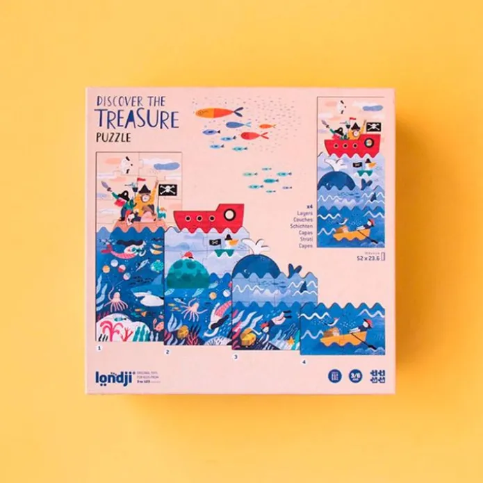 Puzles progresivos Discover the treasure Piratas - Londji