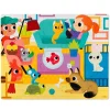Puzle táctil con texturas Animales domésticos 20 piezas - Janod