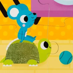 Puzle táctil con texturas Animales domésticos 20 piezas - Janod