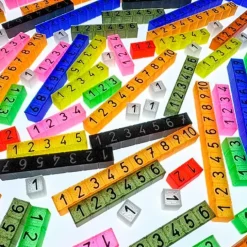 Regletas cuisenaire translúcidas (100) - Sumando Momentos