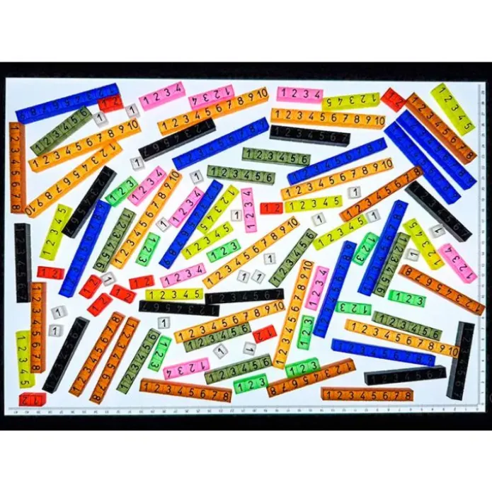 Regletas cuisenaire translúcidas (100) - Sumando Momentos