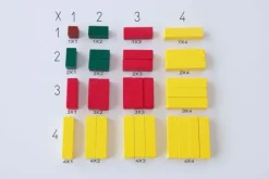Regletas de madera de colores - Montessori
