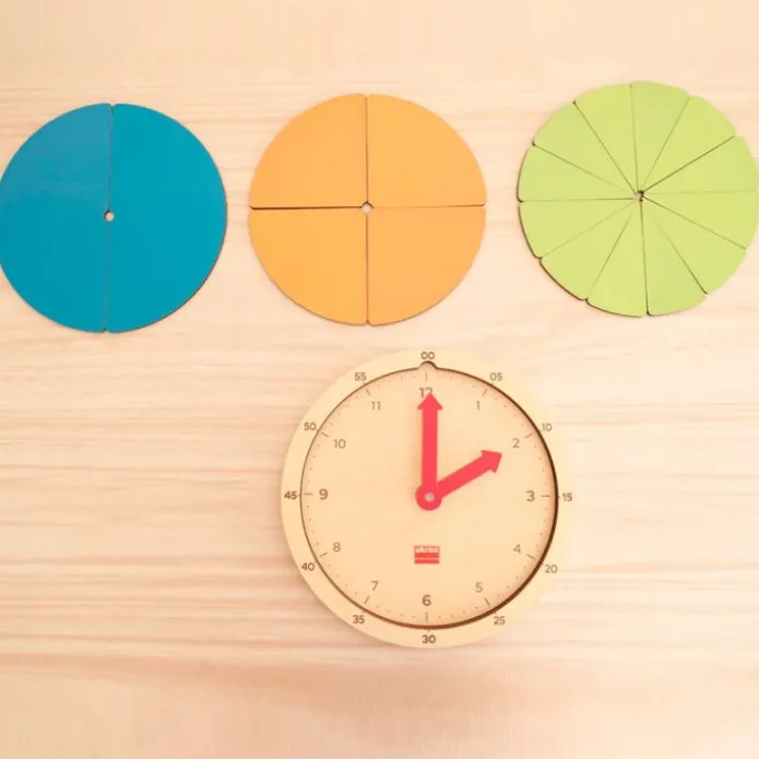 Reloj de madera para construir la hora - Akros