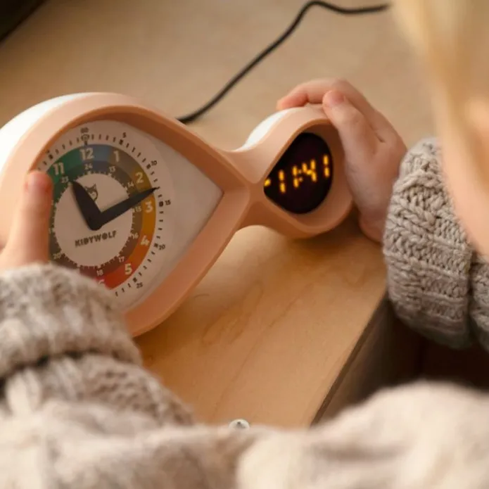 Reloj despertador analógico y digital Kidyalarm bronce - Kidywolf