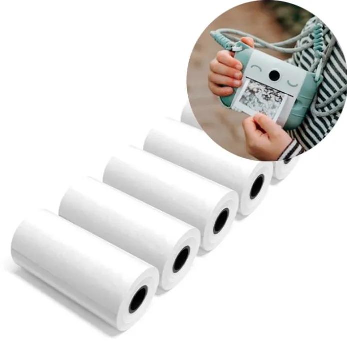 Repuestos rollos de papel térmico adhesivo cámara de fotos Kidyprint (5) - Kidywolf