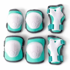 Rodilleras, coderas y guantes verdes - Yvolution