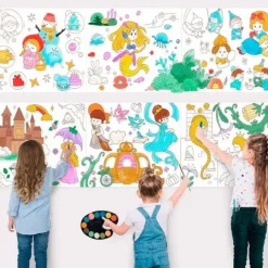 Rollo de papel adhesivo para colorear 3 metros Dinosaurios - Jarmelo