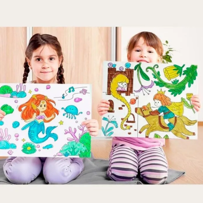 Rollo de papel adhesivo para colorear 3 metros Dinosaurios - Jarmelo