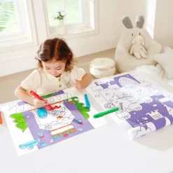 Rollo de papel para colorear 5 metros Castillos - Hape