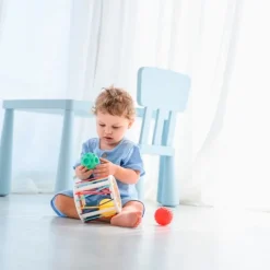 Rueda con gomas y 4 pelotas sensoriales - Edushape