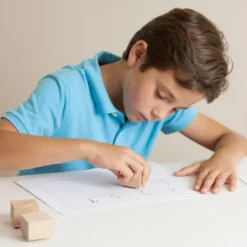 Sellos de madera de descomposición numérica con base 10 - Akros