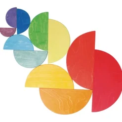 Semicírculos de madera colores arcoíris (11) - Grimm's